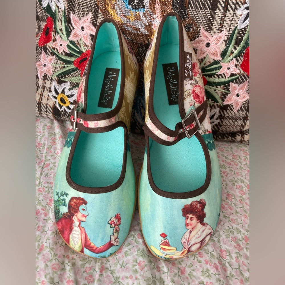 ☕️ Hot Chocolate Flats Chocoliatics Mary Jane Shoes